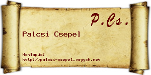 Palcsi Csepel névjegykártya